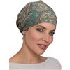 Deresina Headwear Deresina Harmony Turbante Bambù Volume - Copricapo Chemioterapia Donna | Pre-Modellato, Copertura Totale, Antiscivolo per Perdita Capelli & Alopecia (Green Paisley Patterned - Taglia unica)