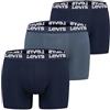 Levi's Boxer da uomo con logo Repeat (confezione da 3), Navy Combo, XXL