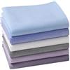 HOULIFE Fazzoletti da uomo in morbido cotone classico plaid da uomo fazzoletti set a scacchi fazzoletto da uomo fazzoletto tasca quadrata, Colori misti, 3-6 pezzi, M