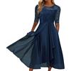 Generic I Vestiti da Abito da Donna in Chiffon di Pizzo con Ricamo Lunghezza tè Body Danza Classica Bambina