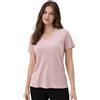 Merino Protect 100% Lana Merino Magliette Donne Collo V Maniche Corte Resistenza Odore Strato Base Viaggio Escursionismo Base Layer