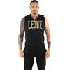 LEONE 1947 Felpa da Uomo Smanicato con Cappuccio Leone Stripe Gold