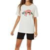 In One Clothing - Pigiama corto da ragazza, morbido jersey singolo in 100% cotone e pantaloni a forma di bermuda, Naur - Gufo sul ramo, 152
