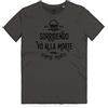 WARTSHIRT Maglietta Reparti D'Assalto Sorridendo Vò alla Morte Teschio con Pugnale Arditi T-Shirt (Panzer Grey, M)