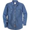 Dubinik® 8.8 oz Camicia Denim Modello Uomo Tessuto Jeans a Maniche Lunghe | Cotone, Inverno, Comodo, Casual, Doppia-tasca, Vintage, Regular, Workwear, Western, Lavoro, Quotidiano, Caldo