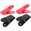 Lurrose 4 Pezzi Clip di Sicurezza Design a Caricamento Semplice in Plastico Molla per Chiave Tapis e Sostituzione Facile, Accessorio per Macchine da Fitness