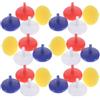 DEEPCRAFF 50 Pezzi Marcatore Rotondo per Palline da Golf in Plastica Durevole 18mm Accessorio Compatto per Segnalare Posizione sul Campo da Golf Colore Casuale