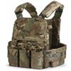 ZAYAIO Gilet Tattico A Sgancio Rapido V5 PC con Pannello Posteriore Molle Camo Portapiatti Leggero Regolabile 80-110 Cm Adatto A 10x12 / SAPI M(CP)