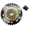 QZIVNBPM Adatto per Shimano Tourney TZ500 TZ31 7v 7 velocità Cassetta Ruota Libera Mountain Bike Pignone Filettato in Metallo 14-28/34T Falsamaglia Catena Bici Cassette e pignoni