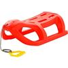 LPERTGFHU Slittino in plastica per bambini, 80 cm, con corda di trazione e pattini in acciaio, blu, per sport invernali, giocattolo per neve fino a 50 kg