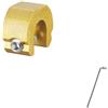 Haogui 3/5/10 Pezzi di Blocco for Finestra in Lega Alluminio, limitatore for Porta Scorrevole, Serrature Sicurezza antifurto(1pc Gold)