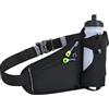 Generic Marsupio sportivo con borraccia per uomo e donna, per corsa, ciclismo, escursionismo, passeggiate, fitness, jogging, accessori per attività all'aperto (nero, taglia unica)
