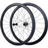 ZRQSMCX Set di Ruote 700C in Carbonio C/V Freno, Set di Ruote Anteriori e Posteriori con copertoncino per Bici da Corsa per 7 8 9 10 11 velocità, Solo 1830G Opaco (Un Colore 40MM)