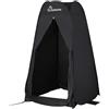 Wolfwise Tenda ad Apertura Istantanea Pop-Up, per Campeggio Spiaggia Bagno Spogliatoio Doccia Riparo Privato, WC, Toilet, Larghezza 40 (101 cm), Altezza 75 (190 cm), Nero