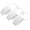Tofficu 3 Pezzi Clip per Disco Portatile in PE Bianco, Morsetto Leggero Versatile per attività All'aperto e Personale, Supporto Comodo per Migliorare la Tecnica di Lancio