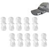 Generisch Clip da golf - 10 porta marcatori per palline da golf, accessori da golf all'aperto, clip versatile per cintura, campeggio, cappelli, cappelli