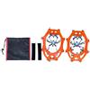 WVYHLAMRC Tacchetti da ghiaccio for stivali 19 denti Trazione invernale Ramponi Antiscivolo Spikes for scarpe da donna Uomo Trekking Arrampicata Pesca invernale