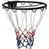 LKJVFCPW Canestro da basket in acciaio da 39 cm, per montaggio a parete, per interni ed esterni, per bambini e adulti, robusto telaio in acciaio con rete resistente alle intemperie