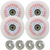 Dolltobe Confezione da 4 ruote luminose per pattini in linea, 76 mm, 90 A, in poliuretano, colore rosso, con nucleo in metallo luminoso, con cuscinetti in metallo, senza batteria, per adulti e pattinaggio