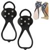 Generic Ramponi da neve | 2 pezzi robusti manici da neve per scarpe da arrampicata | Scarponi da trekking multifunzionali, tacchetti da ghiaccio, copriscarpe da infilare per camminare sulla