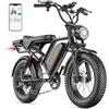 OneSportWay HEADEER BK20 Bicicletta Elettrica per Adulti, 48V 20Ah Batteria Rimovibile, Autonomia 80KM, 25 KM/H, Mountain Bike Elettrica Uomo con Pneumatici Fat 20 x 4.0 Per Tutti I Terreni, Doppia Sospensione