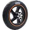 Generic Gruppo Ruota Posteriore Completo for Scooter Elettrico F20 F30 F40, Ruota Motore con mozzo Pneumatico Posteriore con Cuscinetti(Painted Rear Wheel)