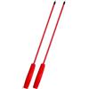 Sandyseptember Canna da pesca telescopica ultraleggera da 1,2 m a 2,4 m, in fibra di carbonio, per pesca a torrente e gamberetti, flessibile, 5 pezzi (2,4 rosso)