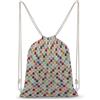 FWJZDSP Zaino con coulisse Color Wave Point, borsa a tracolla da viaggio, sportiva, da palestra, unisex
