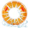 Qkbuza Anello Gonfiabile D'Acqua Divertente A Forma Di Arancia In PVC Con Manico