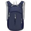 Drawup Zaino da campeggio all'aperto, 18 l, resistente all'acqua, leggero, in nylon, per trekking, escursionismo, uso quotidiano (blu scuro)