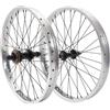 KHEbikes KHE Prism - Set di ruote BMX da 20, ruota anteriore e posteriore, asse da 14 mm/10 mm, ruota libera 16T, 36H, cerchi in alluminio 7005