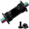 Generico Movimento centrale in ceramica di titanio for bici da strada BB68 103 107 110 113 119 Asse conico quadrato 122 mm(110mm Black)