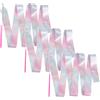 WRITWAA Set di 3 Nastri per Ginnastica Ritmica Rosa in Tessuto e Fibra di Vetro, Riutilizzabili Finitura per Danza Artistica e Uso Quotidiano