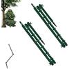 Generico Hunting Concealment Branch Screening Stand, Adjustable Multi-Hook Camouflage Blind Holder, Portable Tree Stand Ground Mount Accessory for Turkey Bow Hunting(2Set)