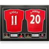 Exclusive Memorabilia Maglie del Manchester United autografate da Giggs e van Persie Incorniciate