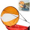DSUFGNWINFS Kit Vela da Discesa, Vela per Kayak e pagaia, Accessori per Barche a Vela, Vela da Discesa Portatile, per Paddle Board, Kayak e Canoe