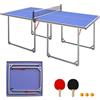 kowdom Tavolo da ping pong per esterni, professionale, resistente alle intemperie, superficie di gioco in MDF, telaio verniciato a polvere, base pieghevole, rete inclusa
