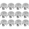 JOINPAYA 15 Pezzi Ramponi Antiscivolo in Acciaio Argento 5 Denti Ergonomici e Leggeri per Scarpe da Ghiaccio per Pesca Sul Gelo e Spalare