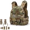 ZAYAIO Gilet Tattico Mimetico KZ Portapiatti Regolabile A Sgancio Rapido con Pannelli Molle for Esterni E Softair