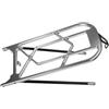Caswynlife Portabici pieghevole in alluminio per Brompton, portapacchi posteriore con carico di 25 kg, telaio di supporto in lega 6061 T6 per borse serie P C (argento)