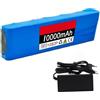 CQHZCL Batteria 36V 10Ah Per E-Bike E Monopattini Elettrici, Batteria Agli Ioni Di Litio Impermeabile Per Monopattini Elettrici E Go-Kart, Con Protezione BMS Integrata (36V 10AH),T