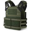 ZAYAIO Gilet Tattico Unisex 2.0 con Sgancio Rapido - Leggero Compatibile Molle for Outdoor, Softair E Allenamento(RG)