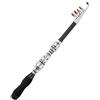 Allthingstore Canna da pesca telescopica ultra corta da 31 cm, pieghevole, in fibra di carbonio, per viaggi, barca, pesca su roccia, 1,5 m (nero-2,1 m)