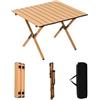 Generic XJBTBA Tavolo da Campeggio Pieghevole Leggero 60x60 cm, Tavolo da Picnic Portatile con Custodia, Perfetto per Giardino Esterno, Spiaggia e Picnic - e Compatto
