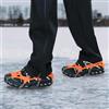 LPERTGFHU Picchetti da ghiaccio per scarpe taglia S, con 10 denti in acciaio inox per scarpe da trekking, per escursioni invernali, catene da neve per scarpe con custodia, arancione
