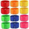 Bemonew 12 fasce da corsa a tre gambe, corda elastica colorata per divertimento all'aperto, fasce di resistenza, forniture per feste
