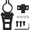 Generic Set di Ganci Pieghevoli Adatto for Zero10X 8X Set di Ganci for Scooter Speedual Accessori di Fissaggio con Gancio Pieghevole in Lega di Alluminio(Hook Kit - Black)