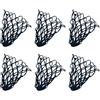 LIFKICH 6 Pezzi Tasche in Rete di Cotone per Biliardo Reti Nere Resistenti per Catturare Le Palle da Biliardo per Installazione su Tavolo