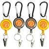 LIXSAZSE Moschettone con Clip Porta Badge da Golf con Struttura Durevole