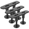NESTINGHO Set di Viti Compatte per Pinna da Surf in Nylon Nero con Chiavi in Plastica, Accessorio Sostitutivo per Installazione Base Pinna su Longboard da Spiaggia